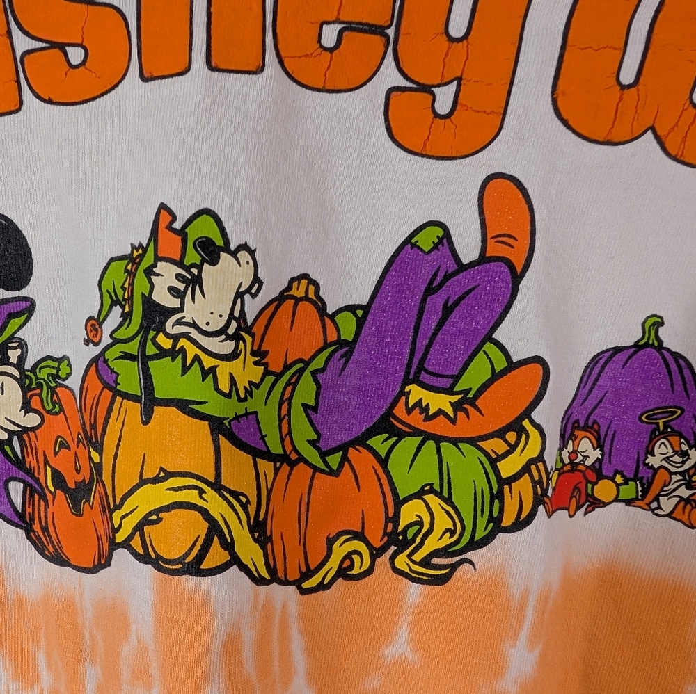 Walt Disney World Candy Corn Tie-dye Spirit Jersey Shirt Mickey Goofy - Small - Picture 9 of 11